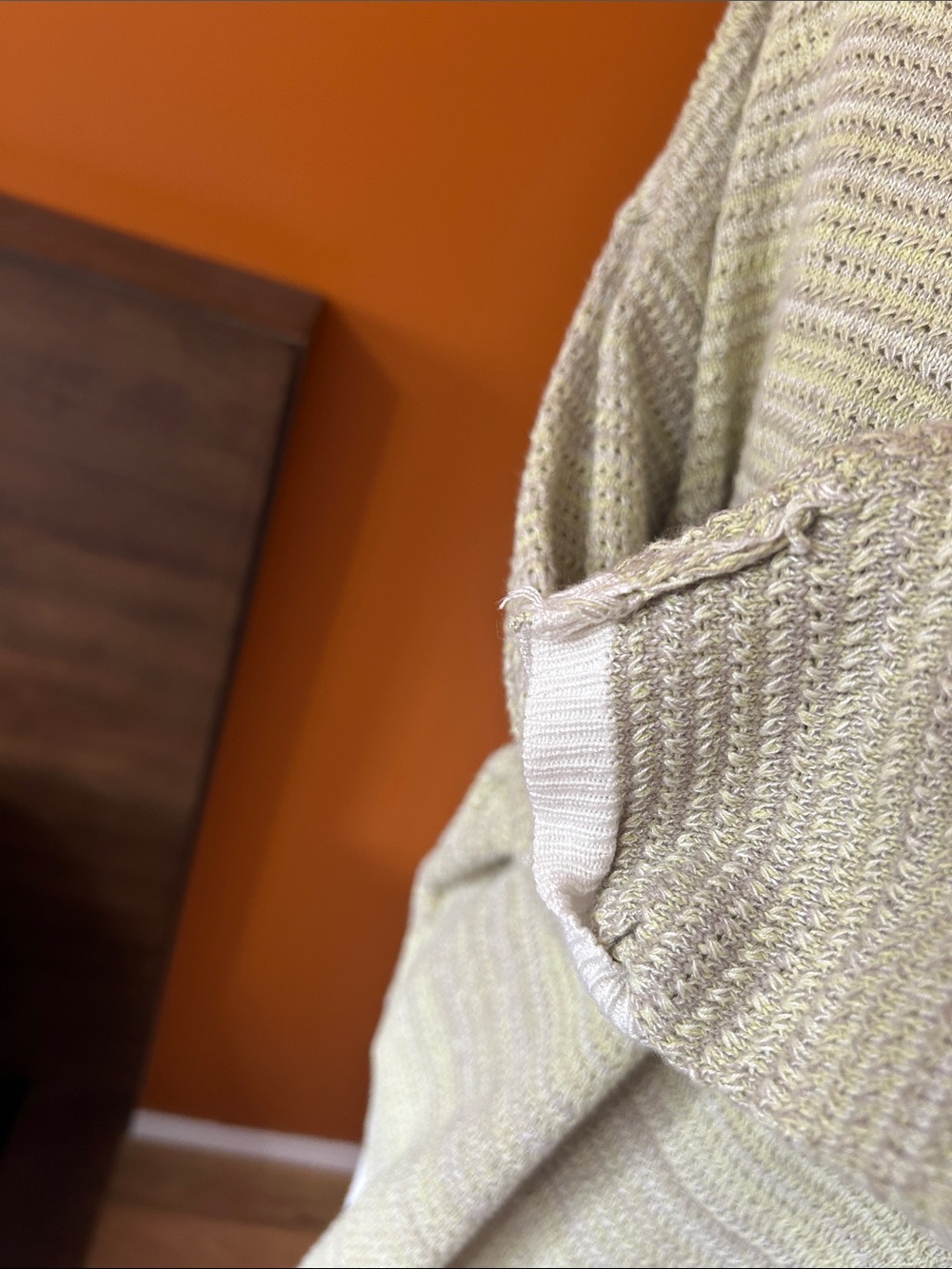 Element Knit Lightweight Sweater Size Large Cozy Summer Evening Green Gray - Picture 6 of 11